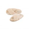 Alwero - Hausschuhe Flip-Flop, TWENN X, Beige, Biowolle
