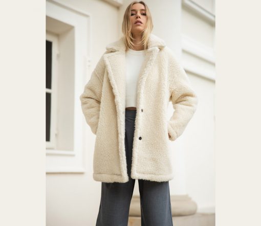 Alwero - Manteljacke Woman "MOODS", Biowolle, BEIGE – Bild 2