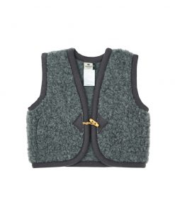 Alwero - Bodywarmer Alpen Junior, Biowolle, ANTHRAZIT