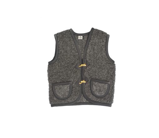 Alwero - Bodywarmer Alpen Junior, Biowolle, ANTHRAZIT – Bild 2