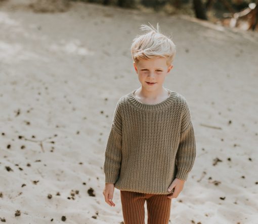 YUKI - Chunky Knit, SAGE, Bio Baumwolle – Bild 7