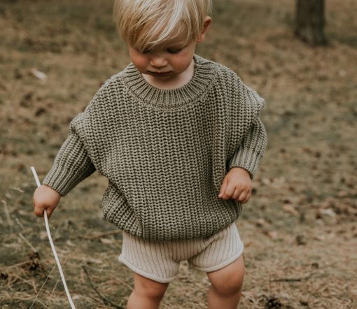 YUKI - Chunky Knit, SAGE, Bio Baumwolle – Bild 8