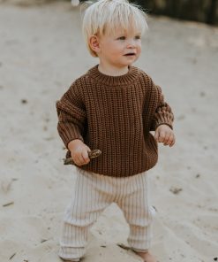 YUKI - Chunky Knit, WALNUT, Bio Baumwolle