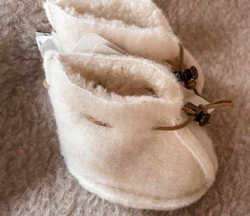 Alwero - Schühchen Baby, Emo Wool, Natural, Biowolle – Bild 2