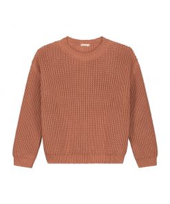 YUKI - Chunky Knit, BRICK, Bio Baumwolle