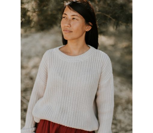 YUKI - Chunky Knit Women, MOON, Bio Baumwolle – Bild 4