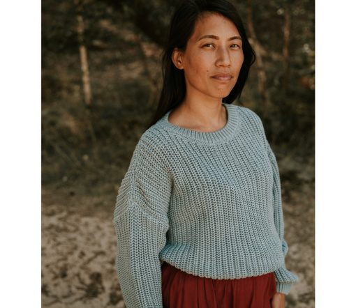 YUKI - Chunky Knit Women, OCEAN, Bio Baumwolle – Bild 3