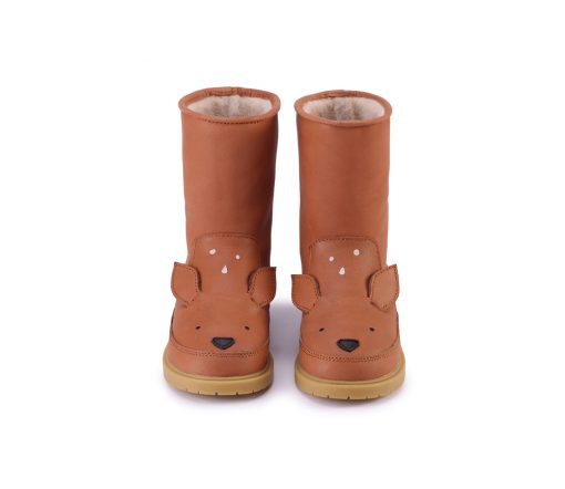 Donsje Amsterdam - Kinderstiefel "Wadudu Lining Deer", gefüttert, cognac – Bild 2