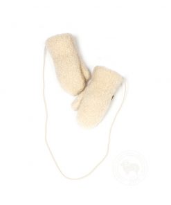 Alwero - Handschuhe "GULLY", Natural, Biowolle, mit Band
