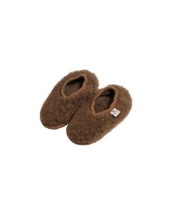 Alwero - Hausschuhe, Ballerina Junior, BARK, Biowolle