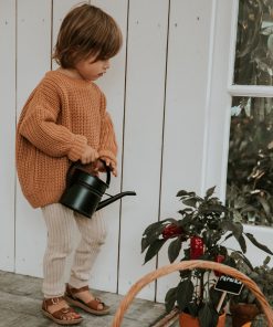 YUKI - Chunky Knit, CORAL, Bio Baumwolle