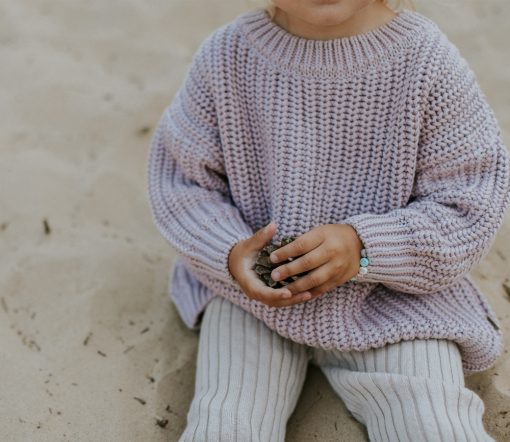 YUKI - Chunky Knit, Lilac, Bio Baumwolle – Bild 12