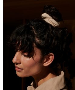 Monk & Anna - Scrunchie, Leinen, milk
