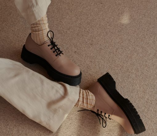 Monk & Anna - Sock, Glitter Lines, Milk – Bild 2