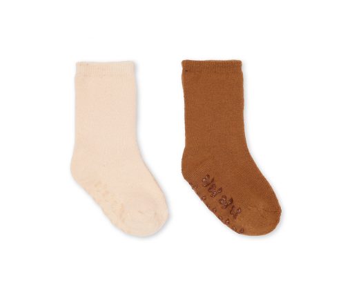 Konges Sløjd - Socken "Terry Sun Kiss / Leather Brown" 2er Pack