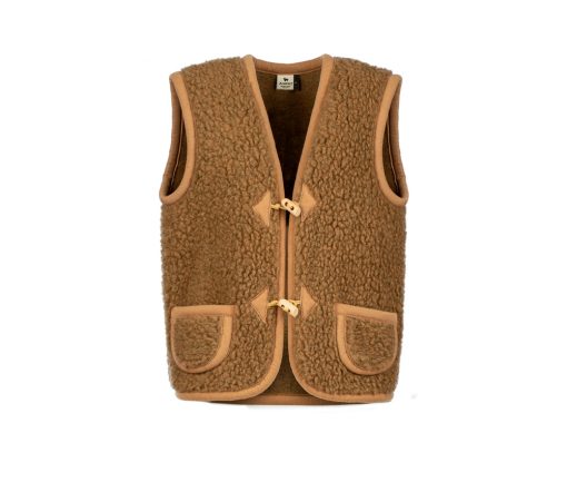 Alwero - Bodywarmer "Alpen" Adult, Biowolle, BARK, Unisex