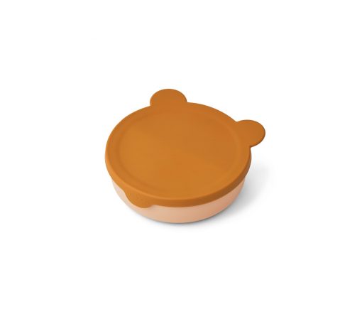 Liewood -  Trennschüssel "Rosie Mr. Bear" Mustard / Tuscany Rose Mix mit Deckel