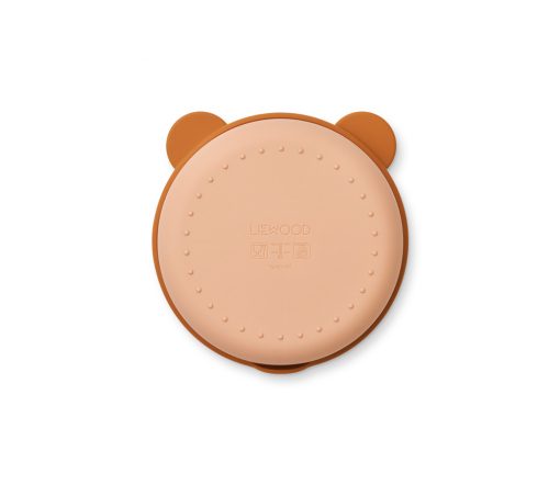 Liewood -  Trennschüssel "Rosie Mr. Bear" Mustard / Tuscany Rose Mix mit Deckel – Bild 3