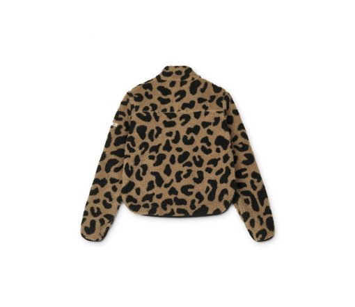 Liewood -  Mom-Jacke, Teddyjacke "Nelson", Mega Leo/Oat mix – Bild 2