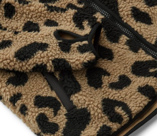 Liewood -  Mom-Jacke, Teddyjacke "Nelson", Mega Leo/Oat mix – Bild 4