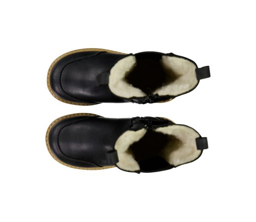 Wheat - Gefütterter Chelsea-Stiefel Sonni Long mit Tex-Membran, Black Granite – Bild 5