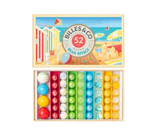 Billes & Co. - Beau Rivage Box, 52 Glasmurmeln