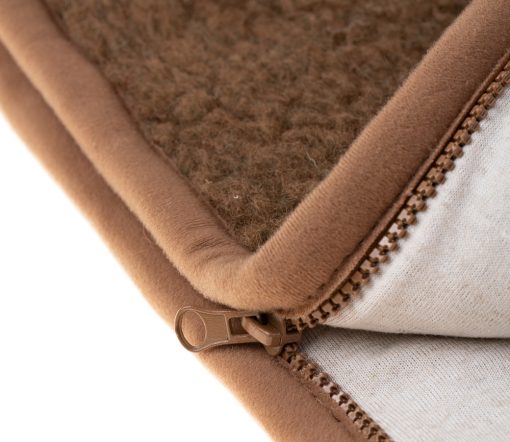 Alwero - Schlafsack Cotto, braun, Biowolle – Bild 2