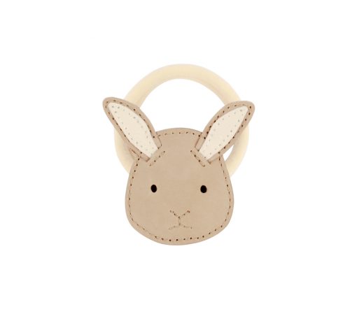 Donsje Amsterdam - Haargummi "Josy Classic Bunny", Taupe Nubuck – Bild 2