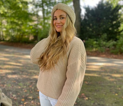 YUKI - Chunky Knit Women, MOON, Bio Baumwolle