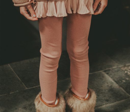 Donsje Amsterdam - Leggings "ELLIE", toffee, Biobaumwolle – Bild 2