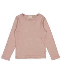 Wheat - Longsleeve "Nor", lilac stripe, Biobaumwolle