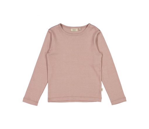 Wheat - Longsleeve "Nor", lilac stripe, Biobaumwolle