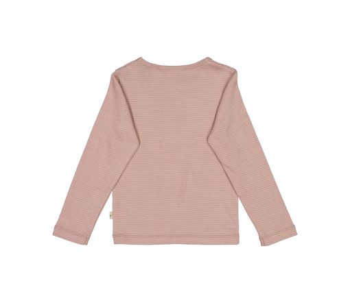 Wheat - Longsleeve "Nor", lilac stripe, Biobaumwolle – Bild 3
