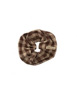 Monk & Anna - Scrunchie, Check Brown