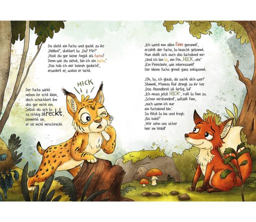 Magellan Verlag - Fuchs und Luchs - Freundschaft mit Schluckauf, ab 4 Jahren – Bild 2