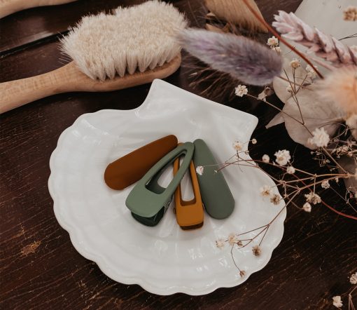 Grech & Co. - Haarspangen Matte 2er Set, "Fern" – Bild 2