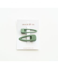 Grech & Co. - Haarspangen Matte 2er Set, "Fern"