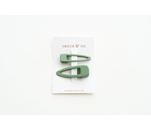 Grech & Co. - Haarspangen Matte 2er Set, "Fern"