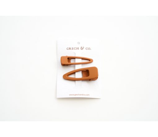 Grech & Co. - Haarspangen Matte 2er Set, "Spice"