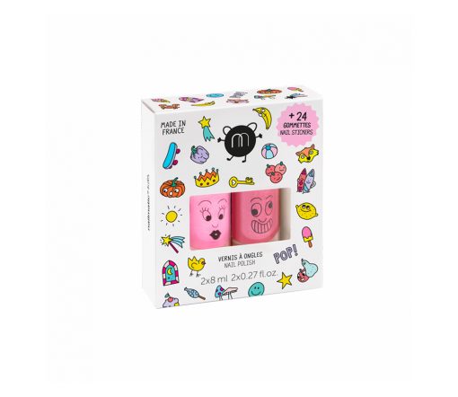 Nailmatic -  Nagellack-Set "POP", 2x Nagellack & Sticker