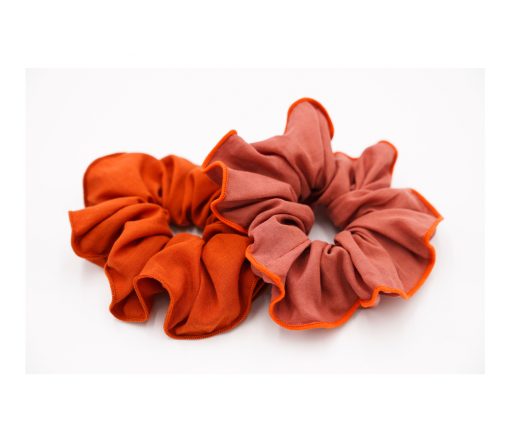 Grech & Co. - Scrunchies 2er Set, "Mallow+Tierra"