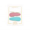 Grech & Co. - Haarspangen "Snap Clip", Dove White, Mauve Rose, Sky Blue, recycelt