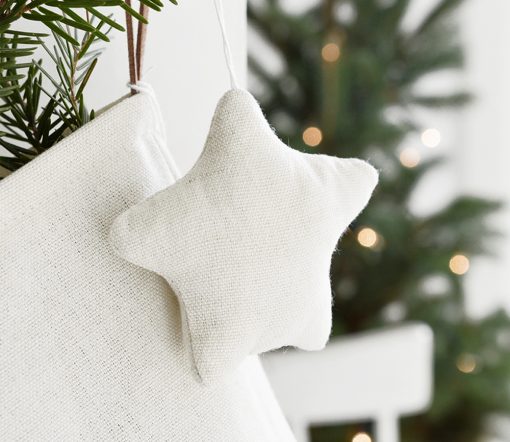 Delight Department - Christbaumschmuck, Stern, Baumwolle, ecru – Bild 2