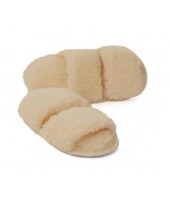 Alwero - Hausschuhe Flip-Flop, TWENN, Beige, Biowolle