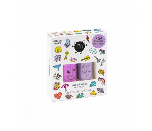 Nailmatic -  Nagellack-Set "WOW", 2x Nagellack & Sticker