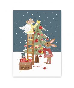 Nellie&Finn - Postkarte "WEIHNACHTSVORBEREITUNGEN"