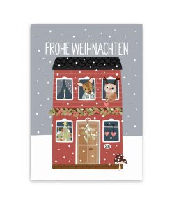 Nellie&Finn - Postkarte "ZU HAUSE"