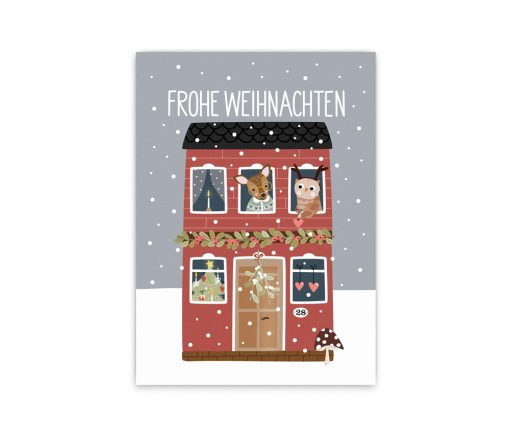 Nellie&Finn - Postkarte "ZU HAUSE"