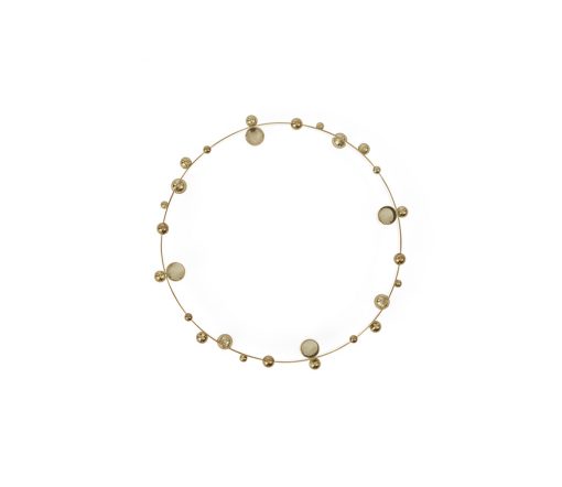 OYOY - Adventskerzenhalter Pearl, Ø 26 x H 5,7 cm, Messing – Bild 2