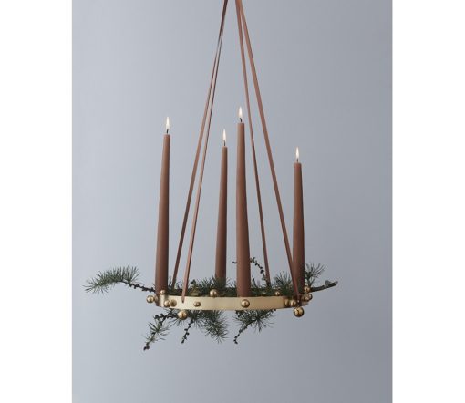 OYOY - Adventskerzenhalter Pearl, Ø 26 x H 5,7 cm, Messing – Bild 3